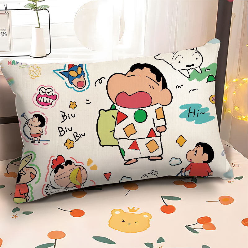 Anime Cartoon Crayon Shin-Chan Pillow Rectangular Pillow Cute Girl Heart Pillow Room Bedroom Bedside Cushion