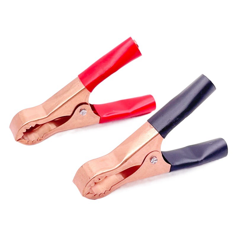 Маленький 50A с зубьями медный зажим из кожи аллигатора источник питания автомобильный аккумулятор зажим для зарядки зажим 40A медный зажим из кожи аллигатора