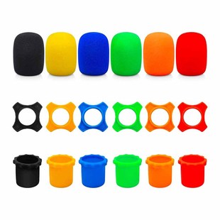 Microphone cover protective cover anti-drop thickened KTV microphone blowout cover windproof microphone cover microphone cotton sponge cover