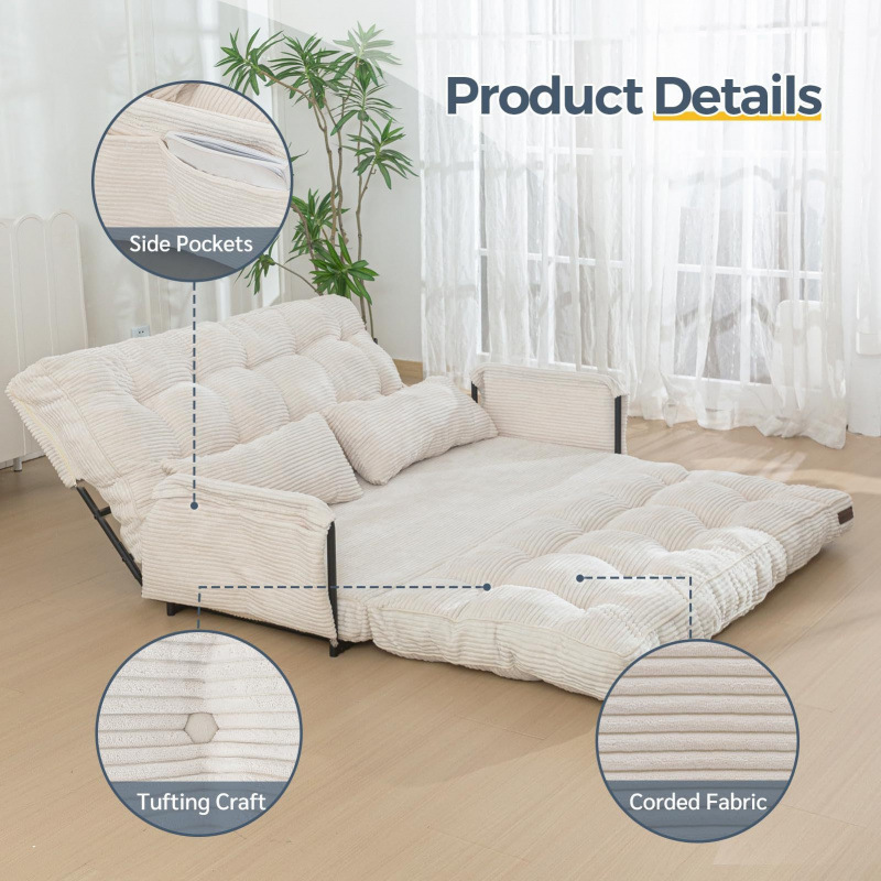 Support Portable Folding Sofa Cross-Border Hot Selling Compressed Single Folding Sofa Bed Leisure Sofa with Backrest