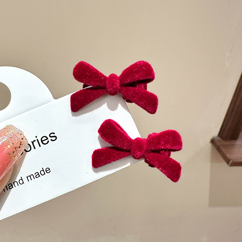 Estilo chino Año Nuevo tocado de Año Nuevo para Niños Accesorios para el cabello de peluche niña arco Año Nuevo horquilla bebé horquilla festiva