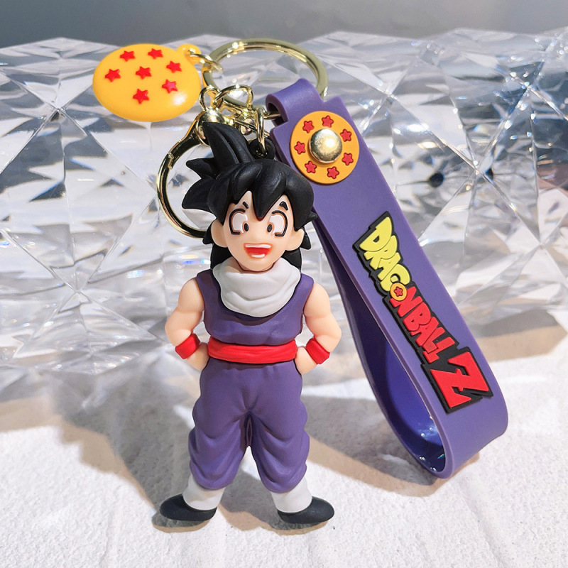 2024新しいドラゴンボールのキーホルダーのストラップのアニメの自動車のカバンは子供のプレゼントの漫画の孫悟空を飾ります。|undefined