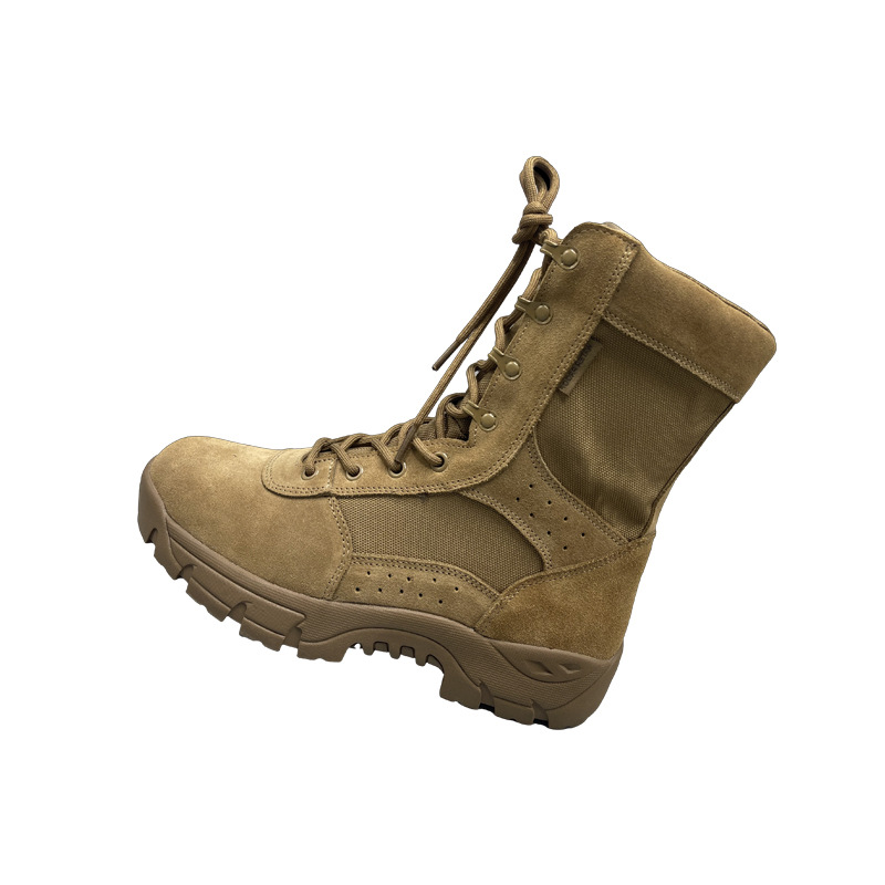 Botas tácticas impermeables antideslizantes para combate transfronterizo 2026, calzado de entrenamiento para exteriores, botas de montaña de desierto para hombre, calzado de caña alta.