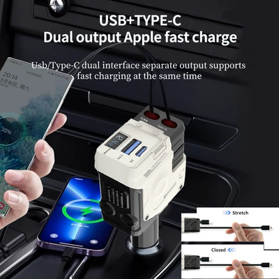 Mecha Car Charger 120W Super: Mobil şarj cihazları