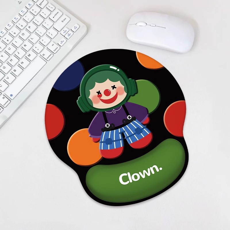 Protector de muñeca almohadilla de ratón almohadilla de muñeca encantadora caricatura antideslizante silicona memoria de algodón de oficina portátil teclado soporte de mano