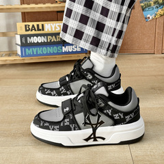 增高厚底ins港風撞色復古麵包鞋男ulzzang百搭字母設計情侶運動鞋