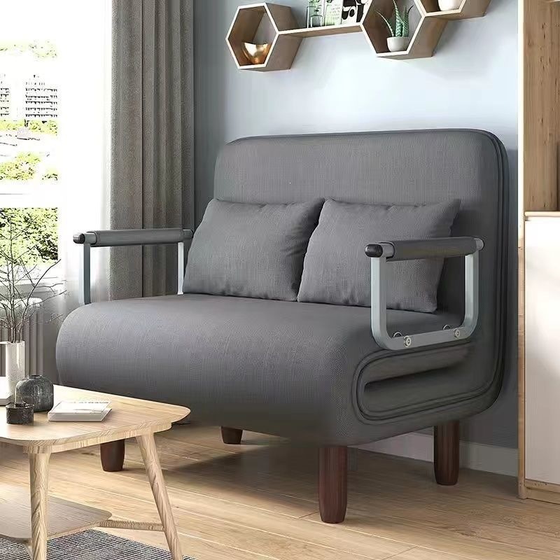 Fábrica directa plegable cama individual alquiler oficina sala de estar pequeña casa simple sofá de doble propósito se puede desmontar y lavar perezoso