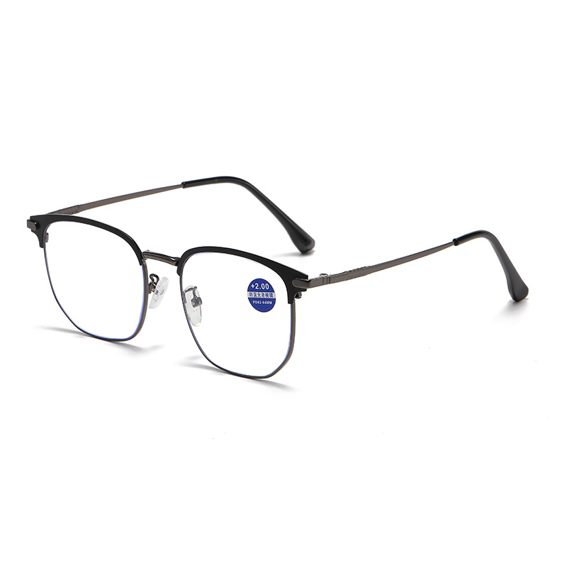 Gafas de lectura para hombre ultraligero anti-luz azul moda de alta gama modelos de negocios de alta definición mujeres de mediana edad y ancianos gafas de lectura antiguas