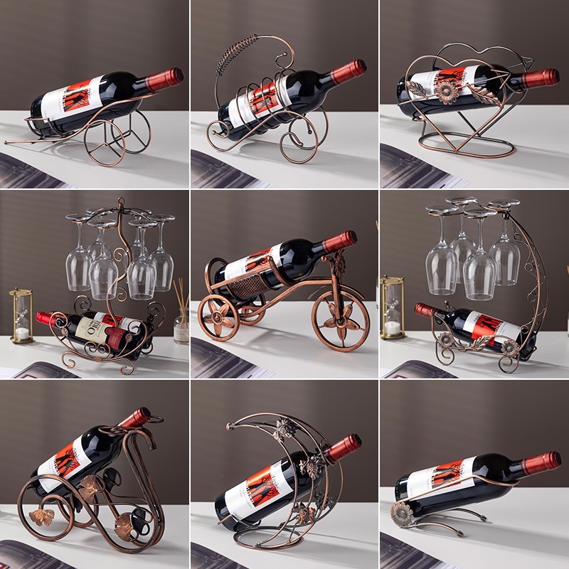 Household Red Wine Glass Rack Hanging Upside down Wine Red Wine Rack Ornaments Wine Cabinet Decoration Rack Accessible Luxury Upside down Wine Rack