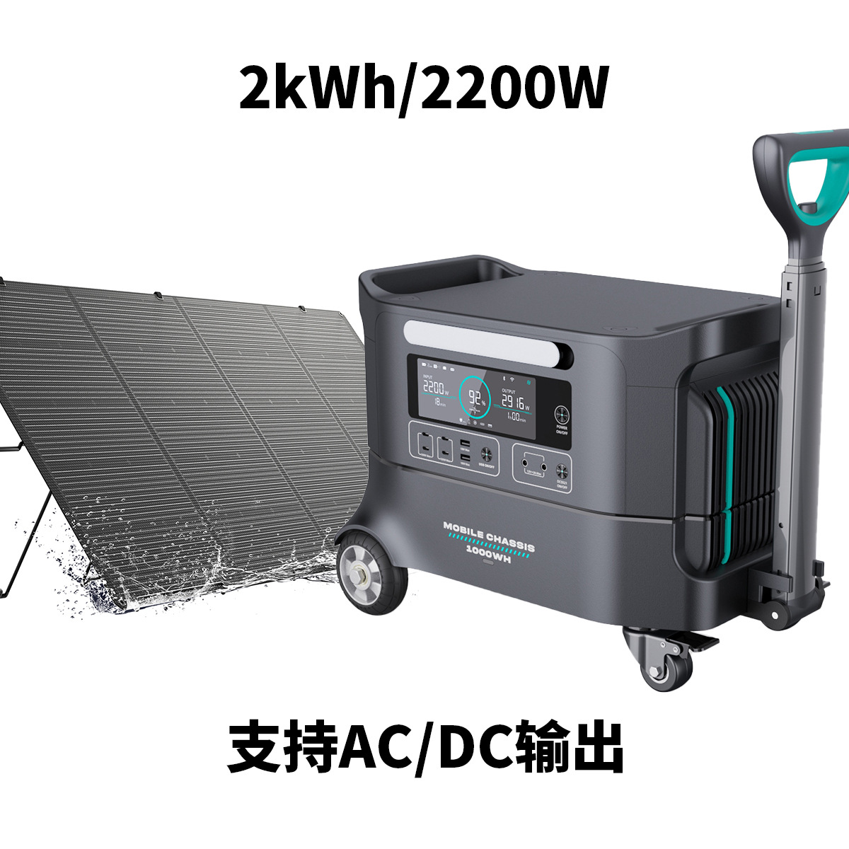 Lirui Librds fuente de alimentación de emergencia 2kWh fuente de alimentación móvil al aire libre de gran capacidad 2200W fuente de alimentación de alta potencia