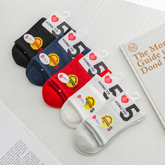 春夏季精梳棉襪子女 中筒襪薄款日系學院風運動女襪廠家批發