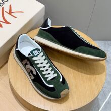 1:1原标原盒广州欧洲站新款牛反绒拼接帆布系带透气休闲板鞋男士