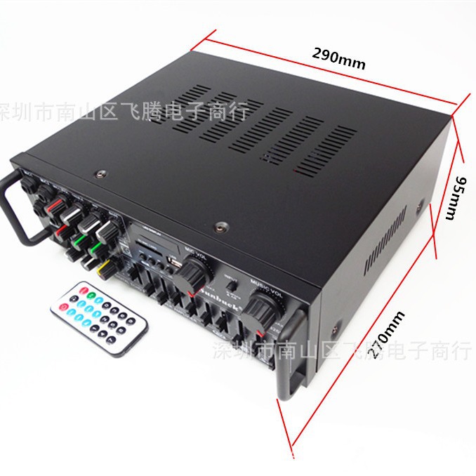 AV-MP326BT americano 110V hogar amplificador de potencia de alta potencia Bluetooth EQ ecualizador 12V amplificador de potencia del coche