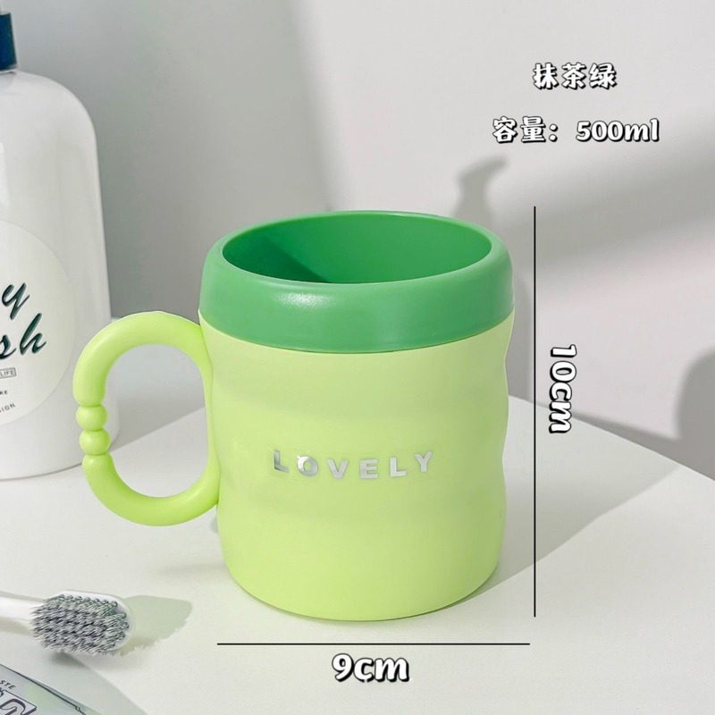 家用亲子情侣竹节双层加厚仿陶瓷刷牙杯高颜值简约牙杯漱口杯批发|undefined