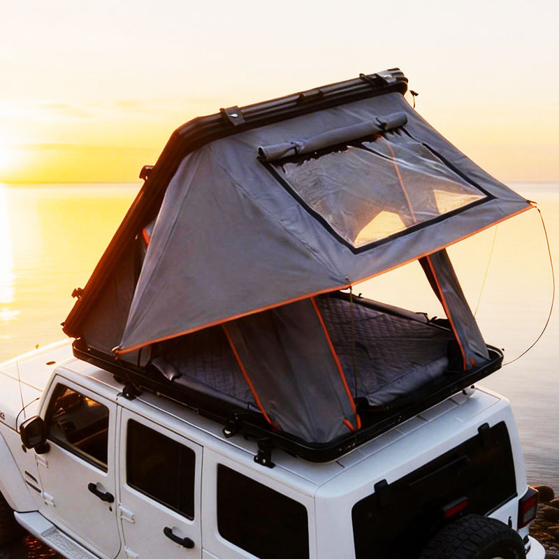 Outdoor Tent Triangle Tent Aluminum Alloy Hard Top Fully Automatic Outdoor Suv Portable Folding Self-Driving Camping Tent