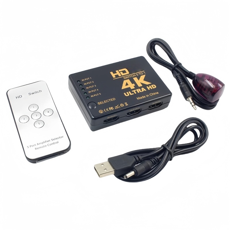 跨境三切一五切一三进一出切换器4K红外转换器HDTV电视音视频转换|undefined