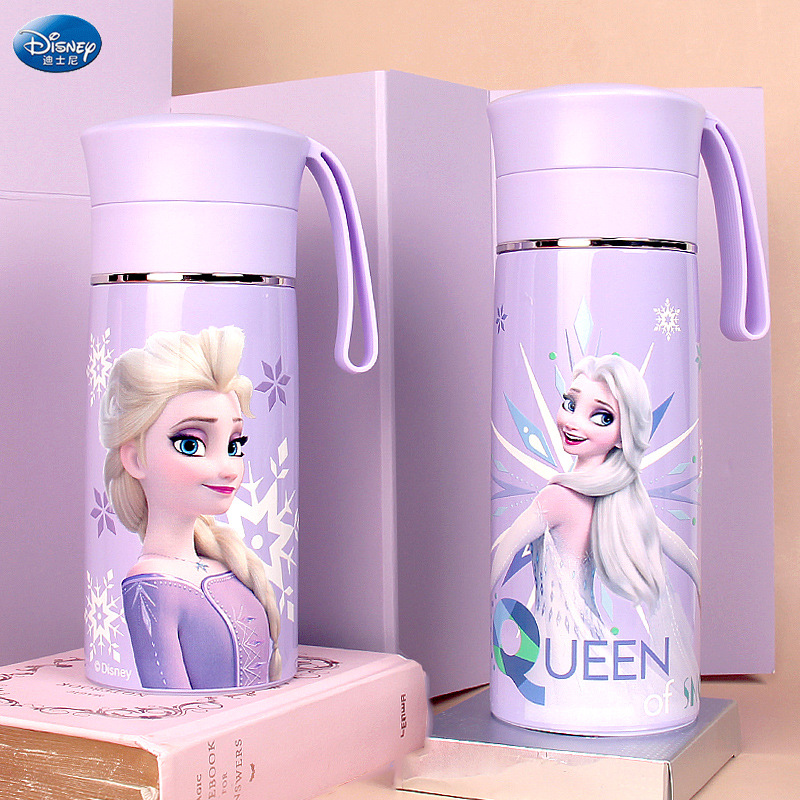 Детский термос Frozen Elsa 304, пищевой, портативный, для прямого питья, для школьниц