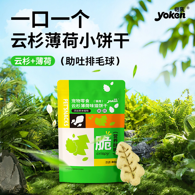 Yiqin Mint Flavored Cat Biscuits Small Fish Biscuits 80g Kitten Teething Cat Snacks Training Reward Cat Snacks Yiqin Mint Flavored Cat Biscuits Small Fish Biscuits 80g Kitten Teething Cat Snacks Training Reward Cat Snacks