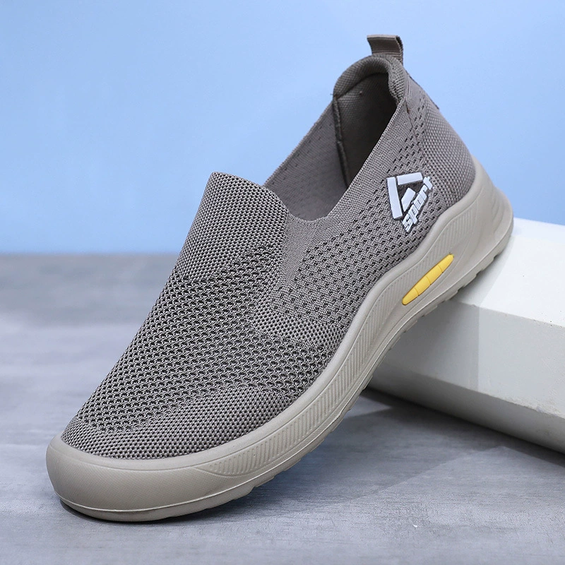 Обувь Мужская весна новая удобная дышащая спортивная обувь на мягкой подошве легкая нескользящая наружная обувь для пап