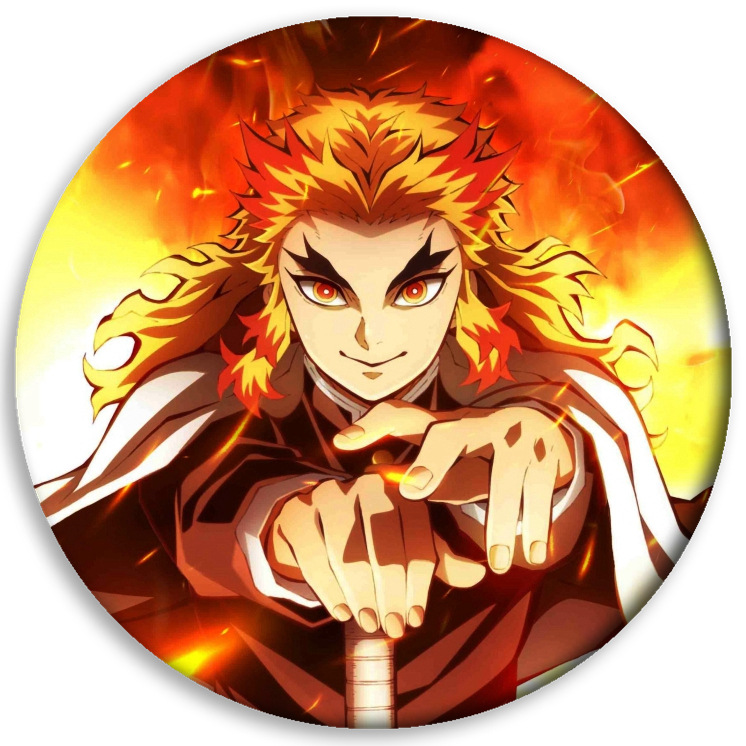 Ghost Blade insignia anime periférico carbón Zhilang usted frijoles mi esposa Shan Yi insignia barra redonda colgante