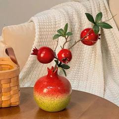 お祝いの装飾品、ザクロの花、造花、ザクロの果樹の枝、果物のテーブル装飾、縁起の良い果物の装飾品