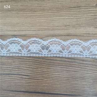 Ready stock 3.5cm nylon lace socks accessories home skirt knitted lace non-elastic lace ribbon