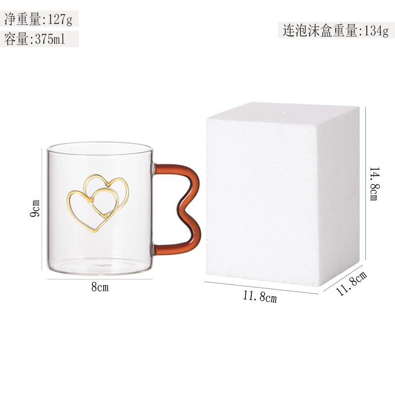 Juego de vasos de vidrio para el hogar, vaso para beber, vaso para leche y zumo, vaso de té transparente simple para sala de estar, gran capacidad