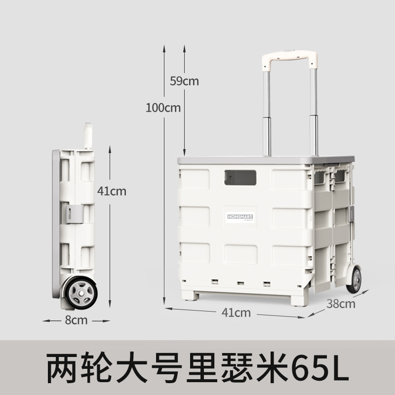 折叠可移动家用买菜拉杆车便携取快递爬楼梯搬运车户外露营收纳箱|undefined