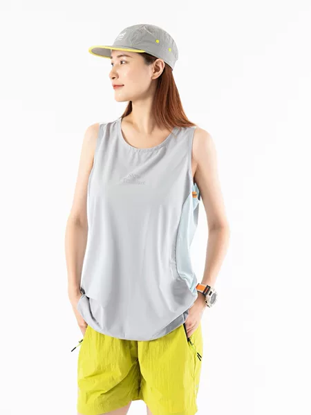 New Summer Sports Couple's Color-Contrast Quick-Dry Breathable Laser Mesh Outdoor Night Reflective Sleeveless Vest for Men and Women