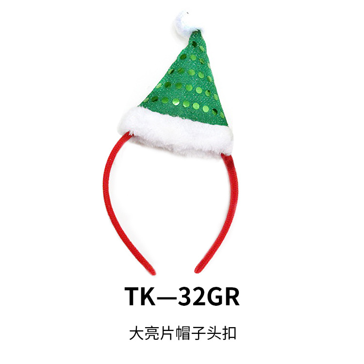 Diadema decorativa navideña con cuernos de reno y diadema de muñeco de nieve, decoraciones para fiestas navideñas, accesorios para la cabeza para adultos y niños, reno. image 26