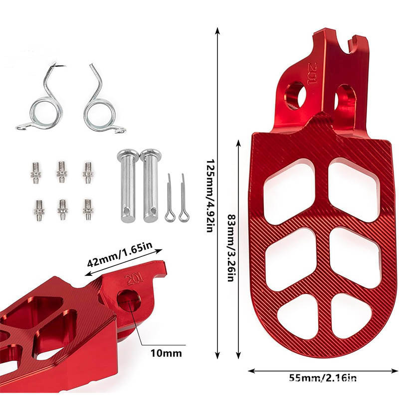 Off-Road Motorcycle Modification Parts Cnc Aluminum Alloy Footrests Suitable for Crf250L/Crf300L