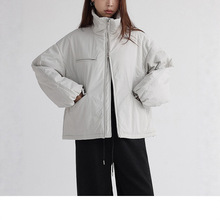 柜台品质！温暖加倍‘松林秘境’3M新雪丽棉立领宽松显瘦棉服女冬