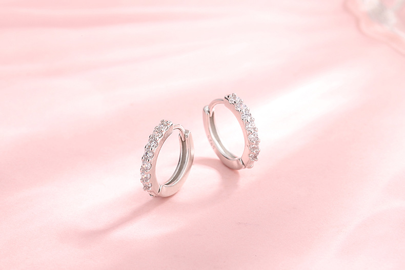 Fashion Geometric Copper Plating Zircon Earrings 1 Pair