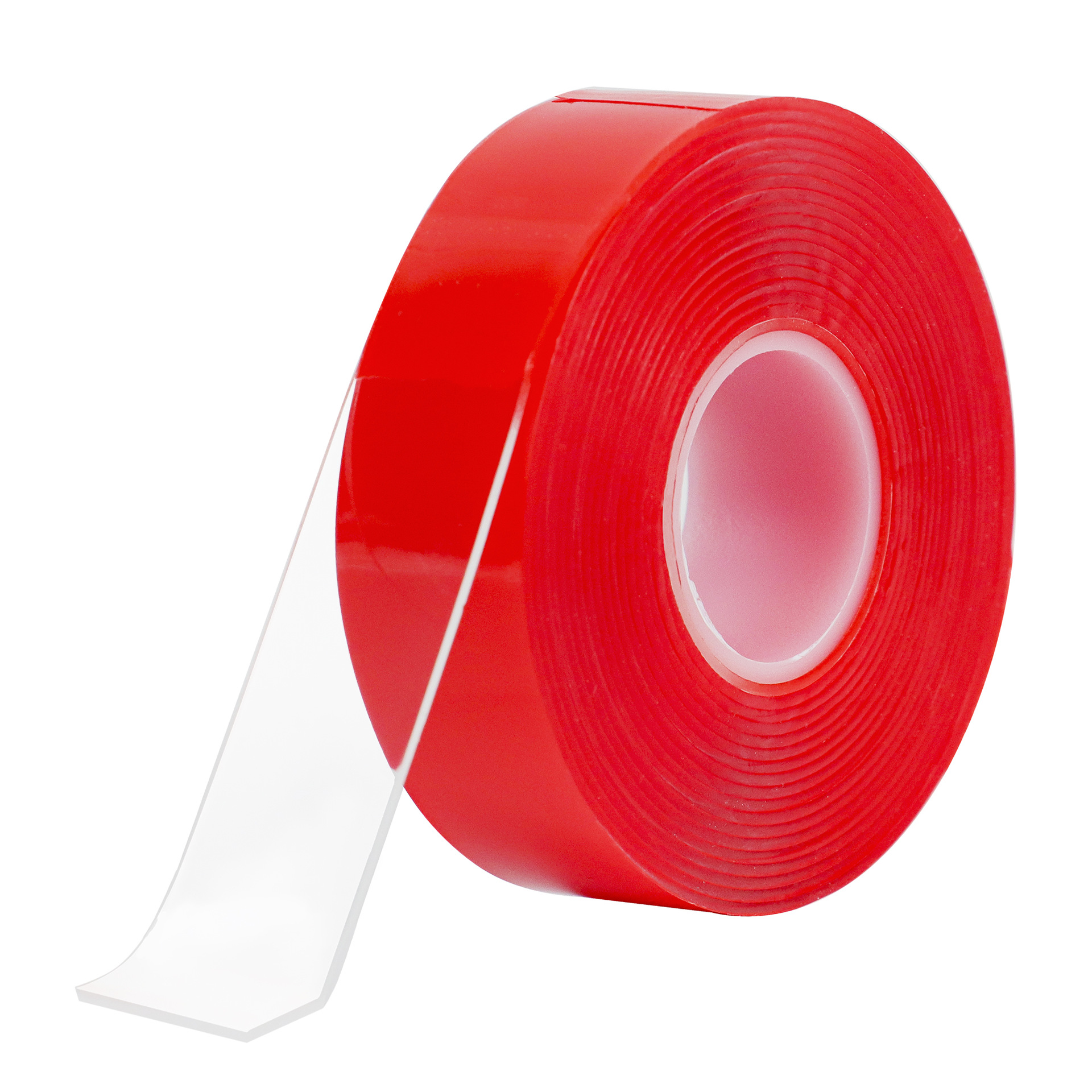 Cinta adhesiva acrílica de doble cara de película roja de PE, cinta acrílica de alta adherencia, resistente a la temperatura, sin rastro, impermeable, cinta acrílica de doble cara. image 7