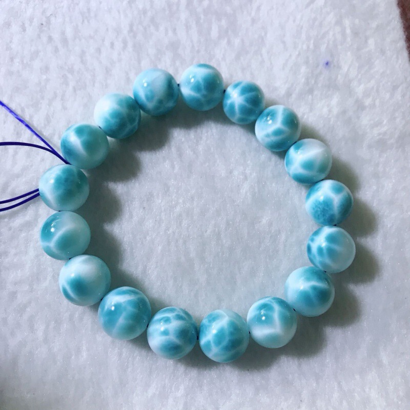 Natural New Arrival Jewelry Seagrain Stone Bracelet Men's Full Pattern Odded Tortoise Pattern Dominica La Lima Blue Crystal Natural New Arrival Jewelry Seagrain Stone Bracelet Men's Full Pattern Odded Tortoise Pattern Dominica La Lima Blue Crystal