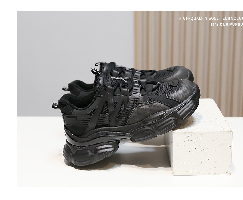 Chaussures papa femmes automne et hiver nouveau fond épais chaussures de marée accrue Version coréenne de Ins Net rouge chaussures de sport décontractées femmes_voghion.com