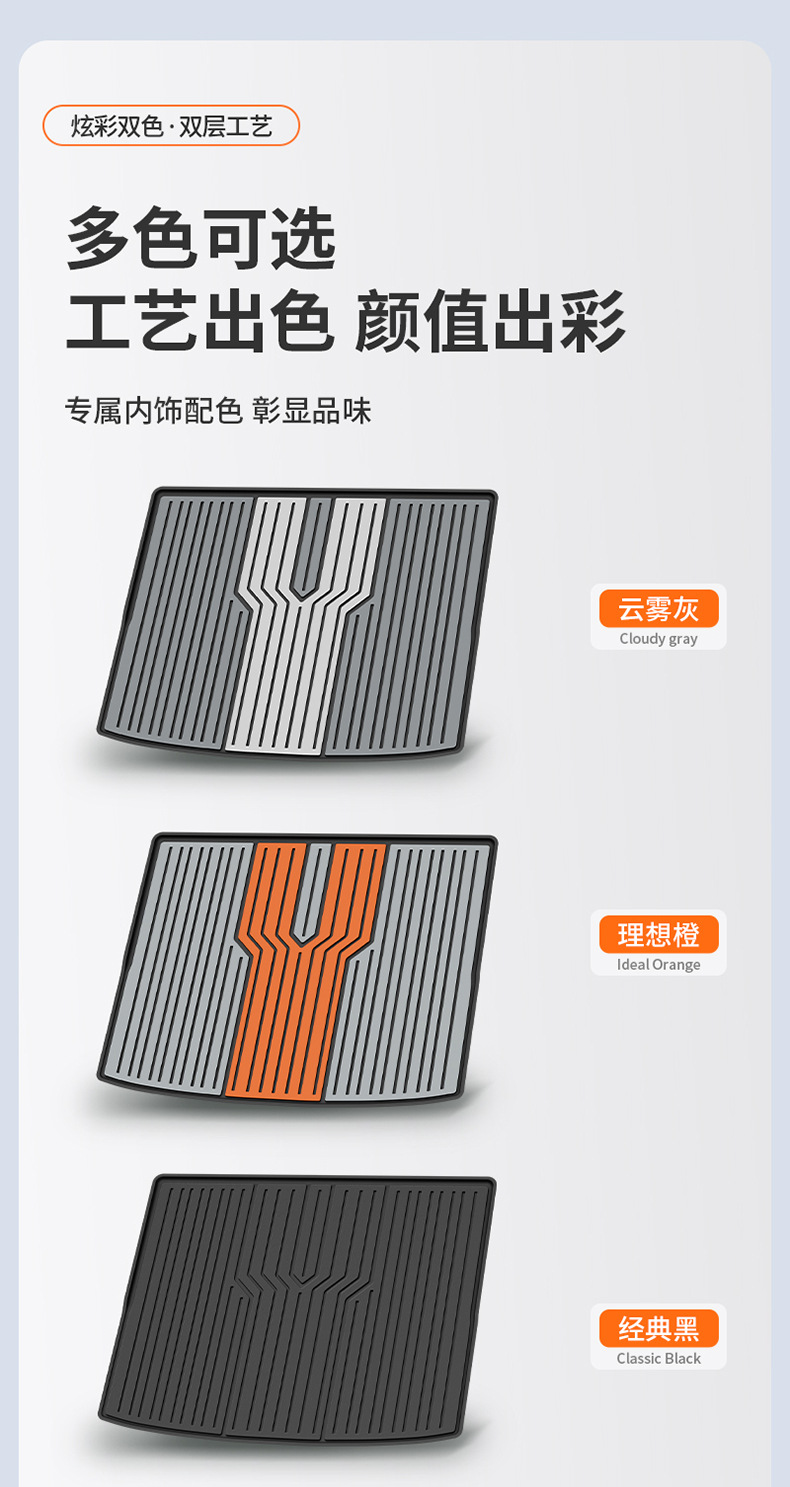 BYD Sea Lion 05 06 Seal Seagull Dolphin Han L Qin PLUS Yuan UP Tang L Song Colorful TPE Trunk Mat