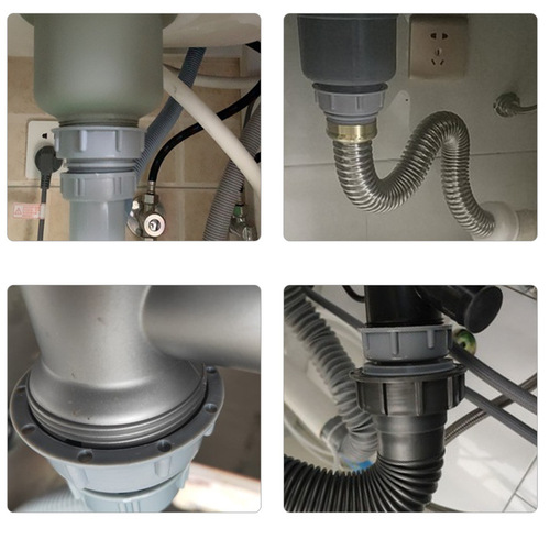 Kitchen sink dish basin water pipe reducer adapter garbage disposal reducer ring union joint 56 to 45mm
