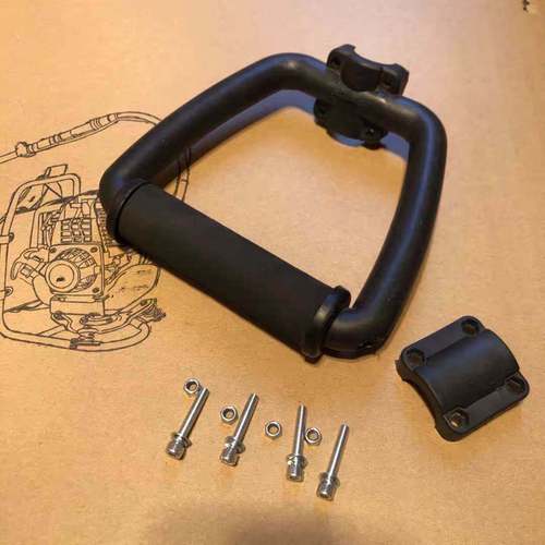 Universal backpack lawn mower handle high branch saw high branch shear grip lawn mower brush cutter working pole handle