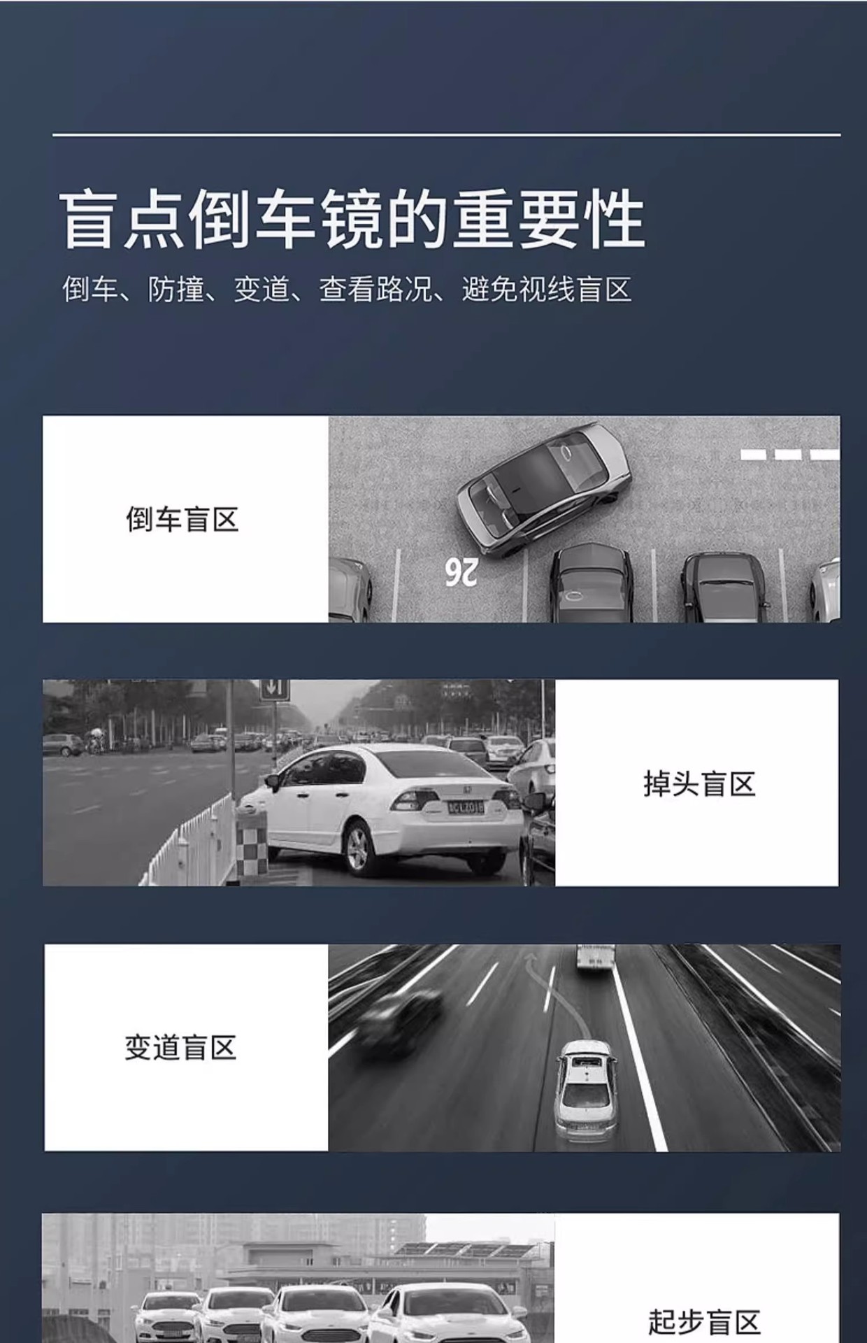 Rearview mirror small round mirror reversing artifact car mirror blind area reflective 360 degree wide angle auxiliary car super clear