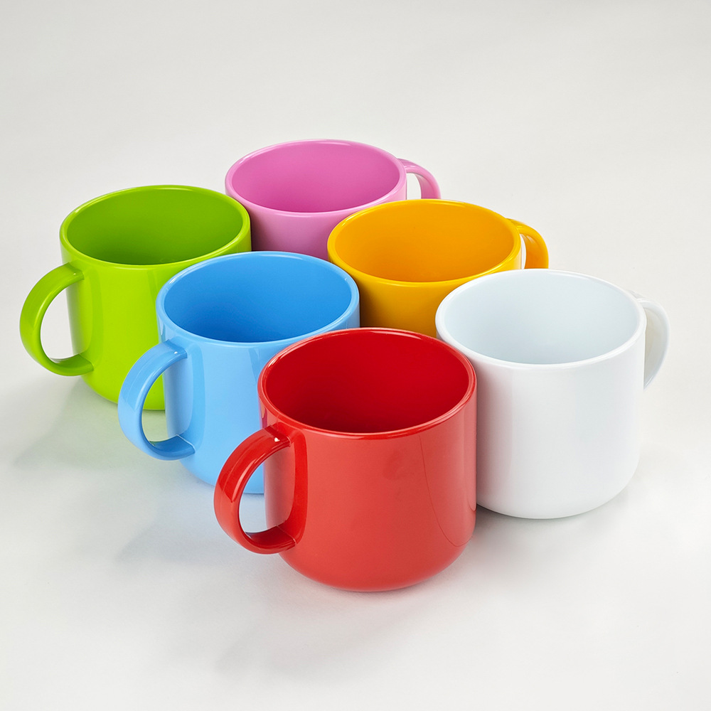 Nuevo producto transferencia térmica colorido material de taza de plástico al por mayor