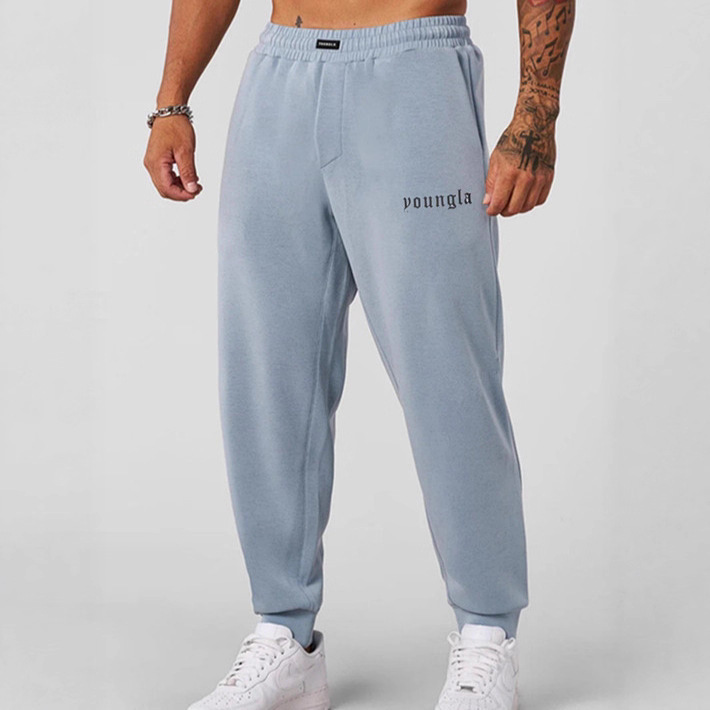 Young La Men's Sports Pants Autumn and Winter New Gym Sports Cotton Printed Leg Casual Pants Young La Men's Sports Pants Autumn and Winter New Gym Sports Cotton Printed Leg Casual Pants