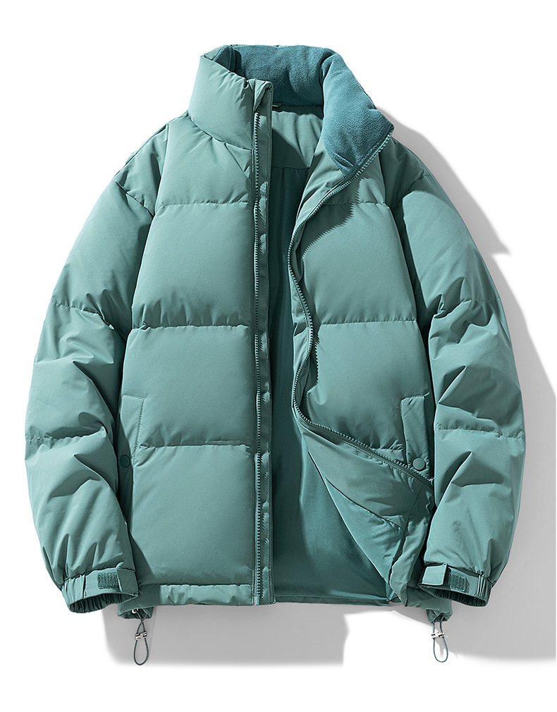 Men's Jacket Padded Winter Coat With Stand Collar For Outdoor Warmth_voghion.com