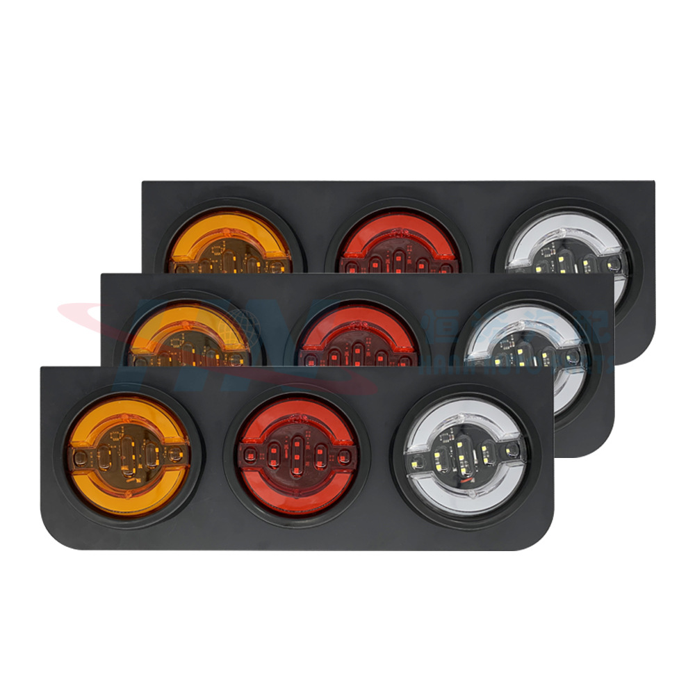 Triple Placa de hierro luz trasera triple Centro de Luz Placa de hierro luz trasera 24V luz trasera 24V LED Luz trasera LED luz lateral