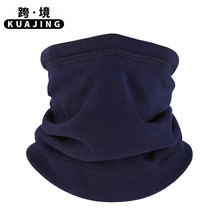 现货批发秋冬保暖脖套多功能加绒面罩纯色围脖骑士套头堆堆帽男女