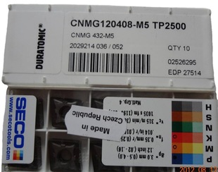 ���ɽ��SECO���ص���CNMG120408 M5 TP2500����80����A܇��Ƭ