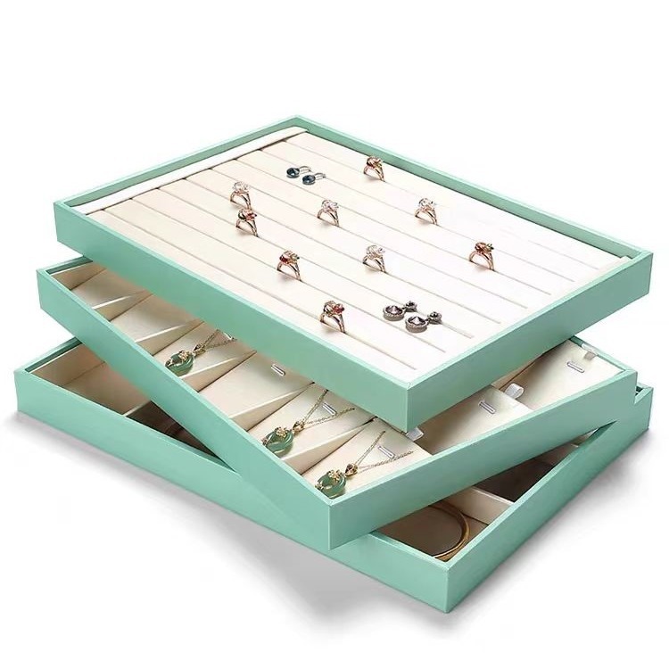 Jewelry counter display tray live broadcast inventory storage tray ring necklace bangle viewing tray display stand
