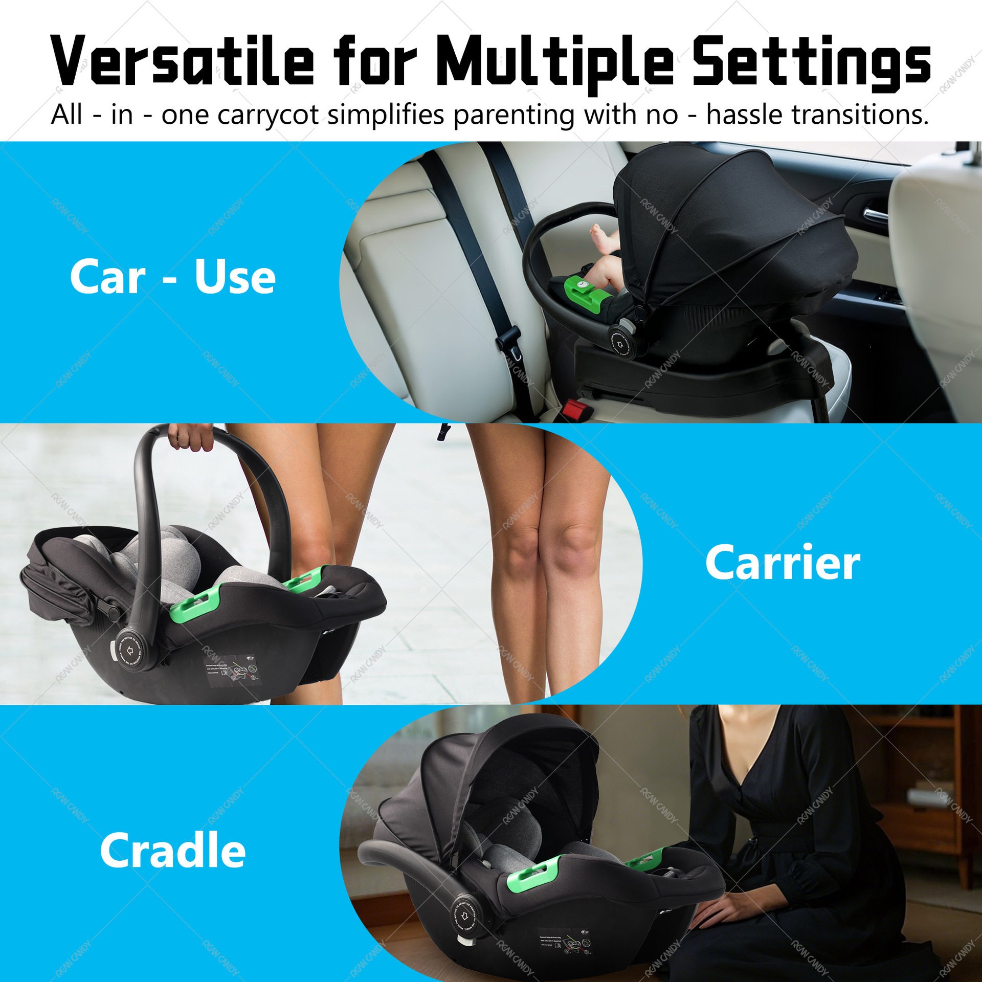 Baby Carrier I-Size Certified Kids Safety Seat Car Newborn Baby Sleeping Basket Car Portable