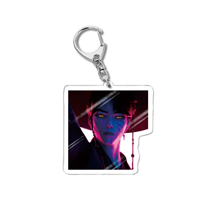 Kpop Demon Hunters Caza de Brujas Acrílico Colgante de llaveros Joyas Creativas Regalos