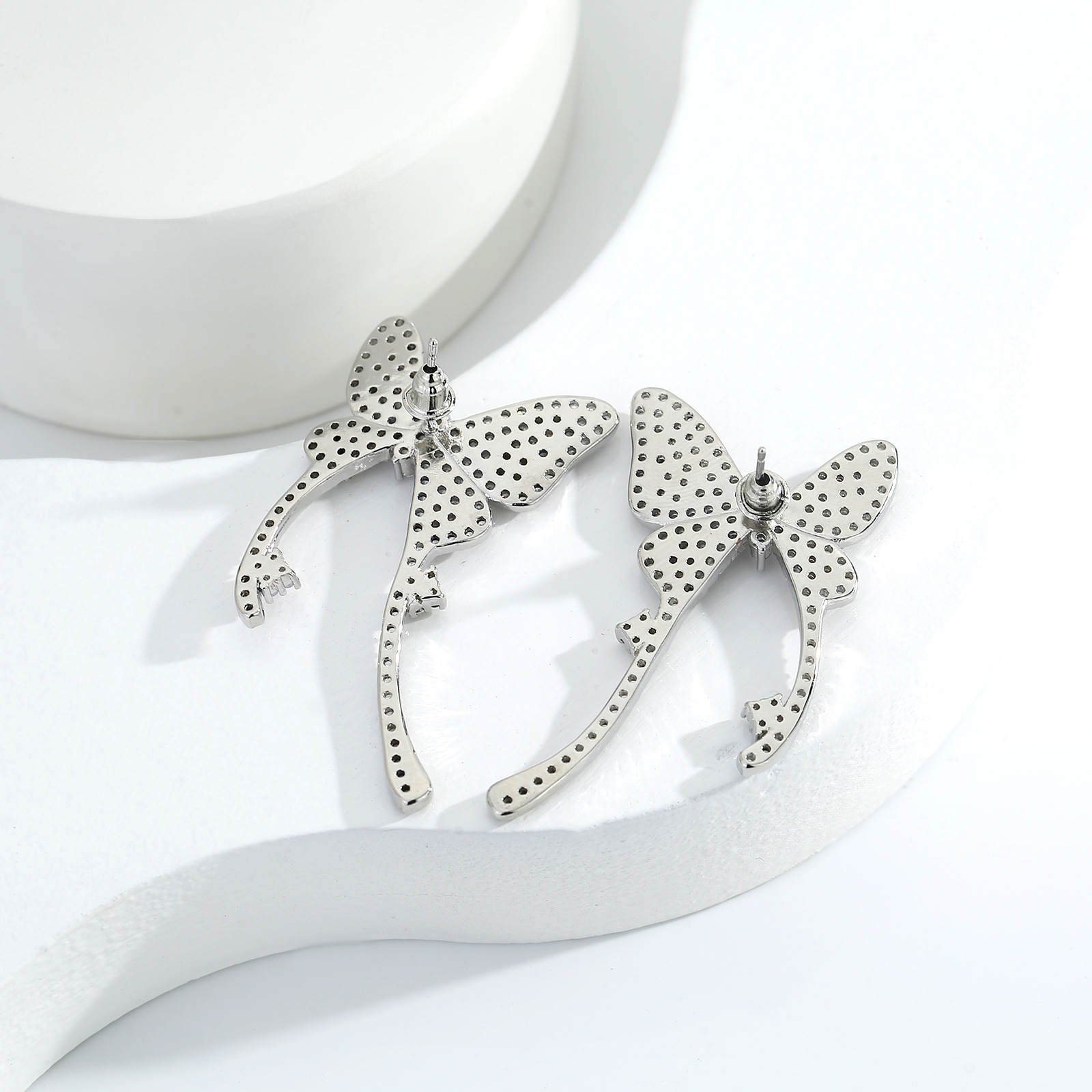 Butterfly Stud Earrings Elegant Swallowtail Unique Jewelry Gift_voghion.com